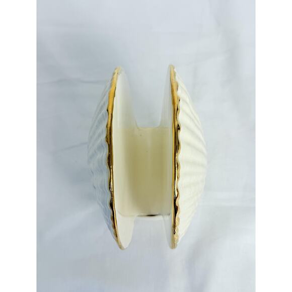 Home Decor Shell Shaped Ceramic Napkin Holder - Picture 5 of 8